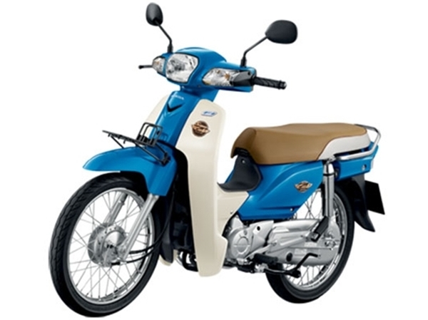 Honda Super Cub สีน้ำเงินขาว