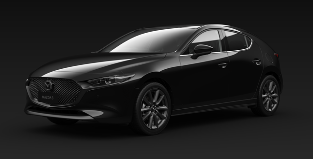 All New Mazda3 2020 สีดำ Jet Black