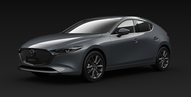 All New Mazda3 2020 สีเทา Polymetal Gray