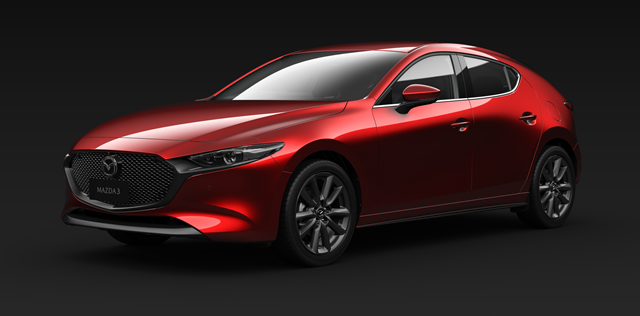 All New Mazda3 2020 สีแดง Soul Red Crystal