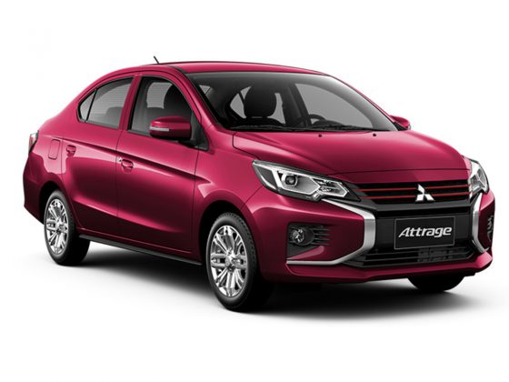 All New Mitsubishi Attrage 2020 สี WINE RED