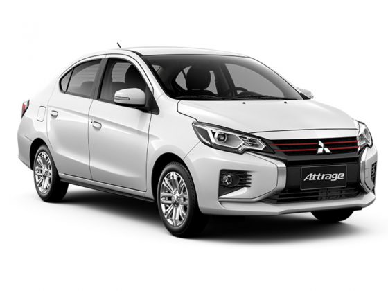 All New Mitsubishi Attrage 2020 สี WHITE DIAMOND