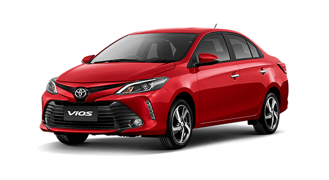 Toyota Vios 2020 สีแดง Red Mica Metallic