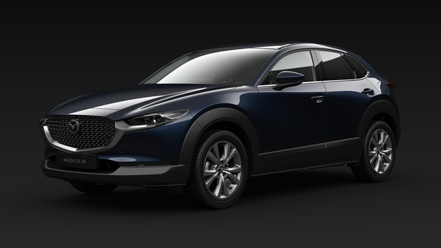 All-New Mazda CX-30 2020 สีน้ำเงิน Deep Crystal Blue