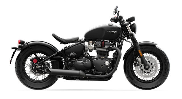 Triumph Bonneville Bobber Black 2020 สีดำ MATT JET BLACK