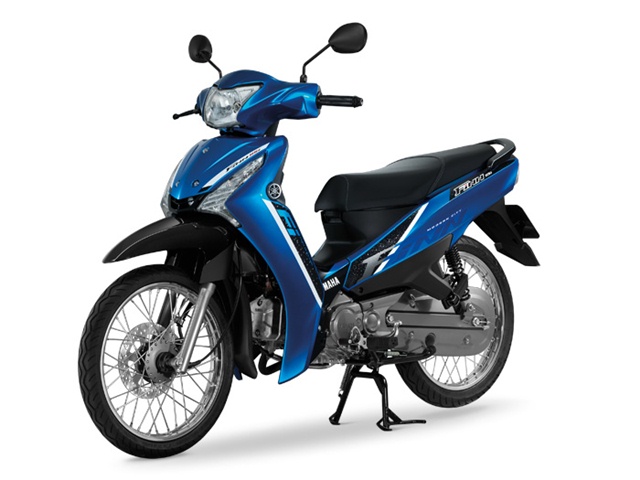 Yamaha FINN รุ่น ล้อซี่ลวด/สตาร์ทมือ สีน้ำเงิน-ดำ