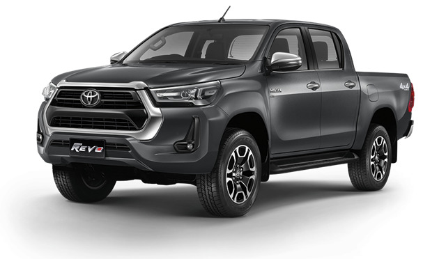 Toyota Hilux Revo (โตโยต้า ไฮลักซ์ รีโว่) 2020 สีเทา Dark Grey Metallic